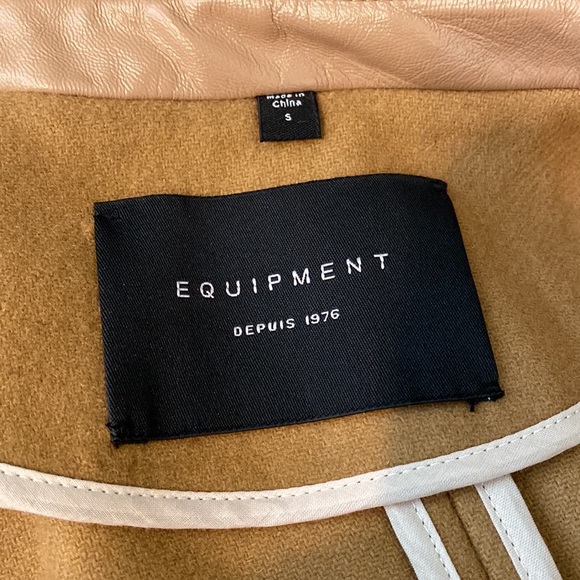NWOT Equipment Arostide Tan Coat - Picture 10 of 12